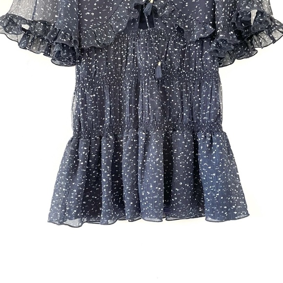 Finders Keepers Locales Mini Dress in Navy Speckle - Picture 9 of 11